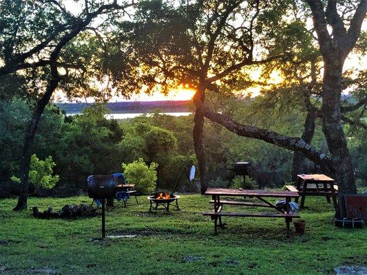 View of Canyon Lake from picnic area near 2 bedroom/2 bath cabins