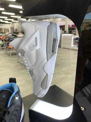 Floating kicks display in store