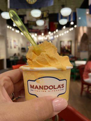 Orange gelati |Mandola's Italian Kitchen | Riverview FL | 5/6/2021