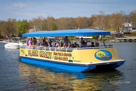 Aqua Shuttle only  $20 at the Lake of the Ozarks. Evenings every Friday and Saturday Memorial Day through Labor Day weekends.