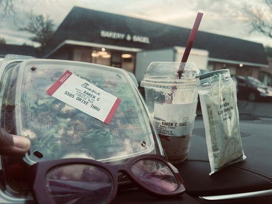 Cobb Salad, Frosted Coffee