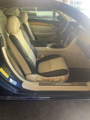 Newly upholstered seats for a Lexus SC 430