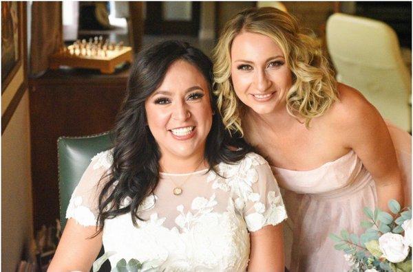 Bride and maid of honor  makeup