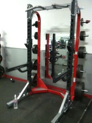 Their old power racks replaced by new ones.