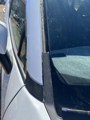 Windshield molding