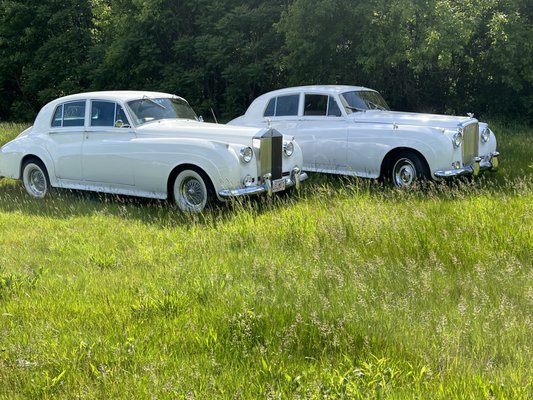 our 1960 Rolls Royce and 1961 Bentley