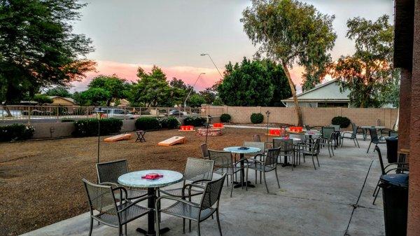 Clouds over the east valley glowing in the sunset. Great time of year for cigars on the patio.