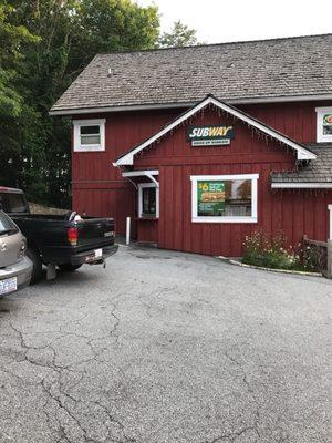 Cashiers Subway has a drive-thru!