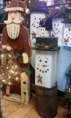 Winter Snowmen boxes and Santa