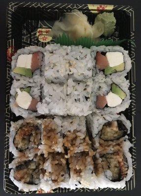 Philly Roll, and Eel Cucumber Roll