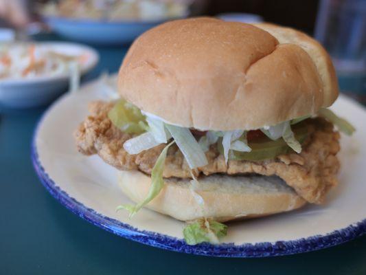 Pork tenderloin sandwich