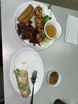 #23 and Shrimp Spring Roll.