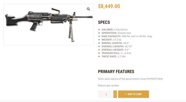 FN on FN website - available - $8449