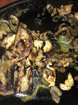 Burnt fajitas