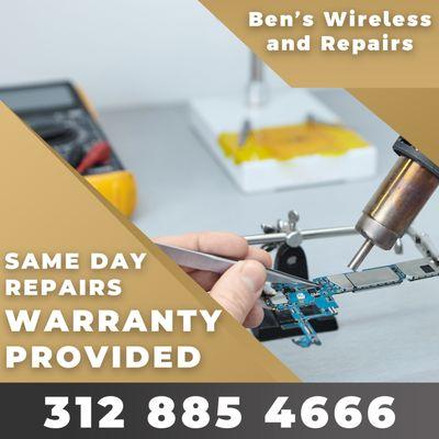 Same Day Repairs,
Warranty Provided