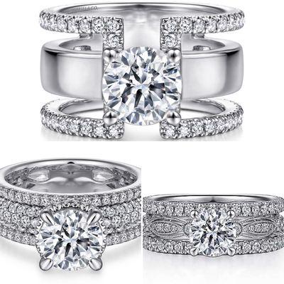 White gold diamond rings