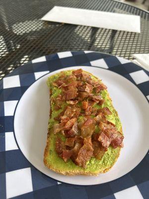 Bacon avocado toast