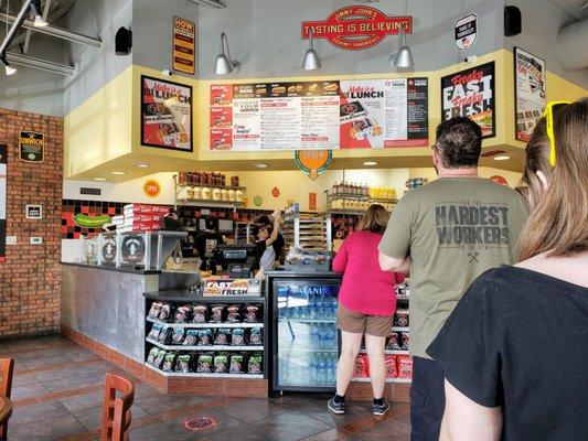 Front Counter at Jimmy John's Dussel Rd.