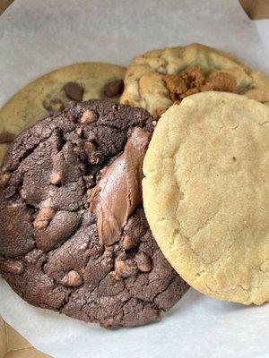 Triple Chocolate Cookie, Snickerdoodle Cookie, Chocolate Chip Cookie, Cookie Butter Cookie