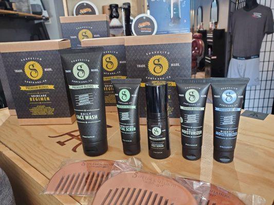 Suavecito face products.