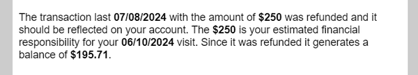 Update: their nonsensical responses to my billing questions continued.