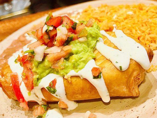 Chimichanga yum!