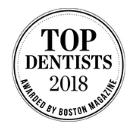 Dr Patrick is honored to be selected as a Top Dentist by Boston Magazine. Winners are nominated by their peers.