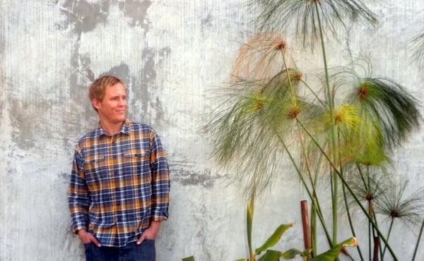 Nick Fowler, outside the Language Lounge in Venice Beach, California.