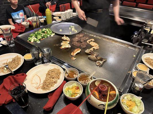 Hibachi Steak and Shrimp