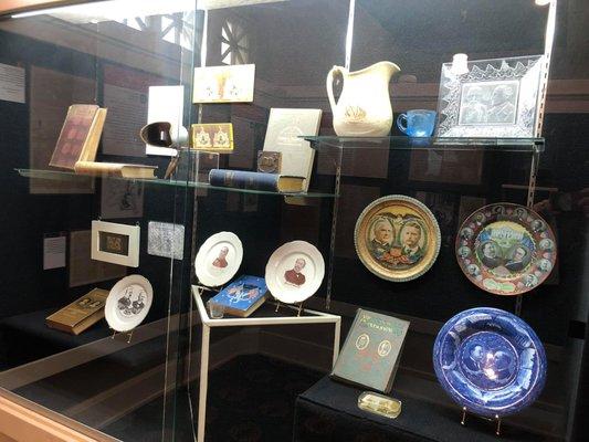 A really cool display of dishes.