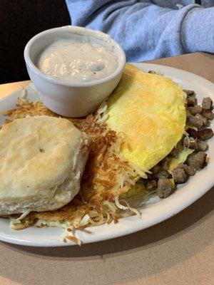 The standard Omelette with sausage