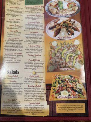 Appetizer salads and tostada salads