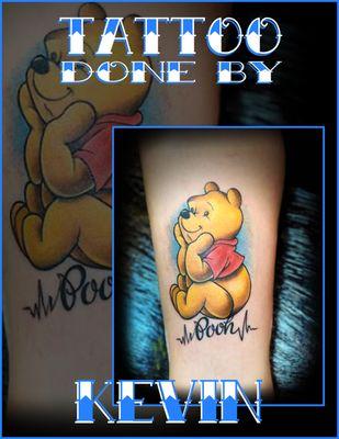 Fun Winnie The Pooh Tattoo Done By Kevin