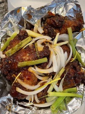 Sweet & Spicy chicken wings