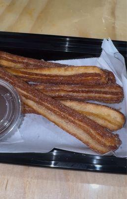 Churros with chocolate dip