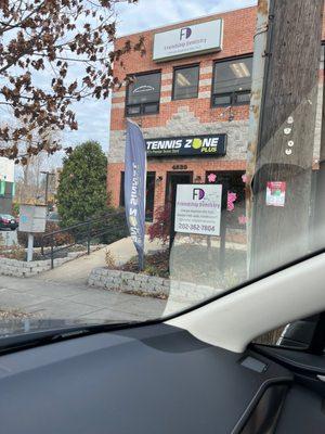 Tennis Zone store from on Wisconsin Ave.