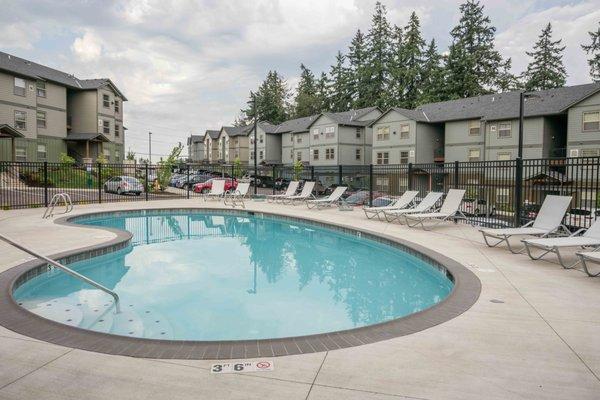 Pool with furniture