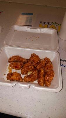 .60 cent boneless wings  (asian fusion) like a sweet & spicy