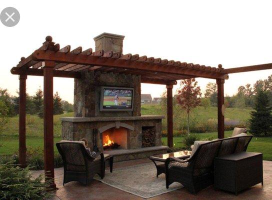 A few appointments remaining for winter 2018 pergola/outdoor fireplace installs. Houston enjoying the Astros! Go Astros!