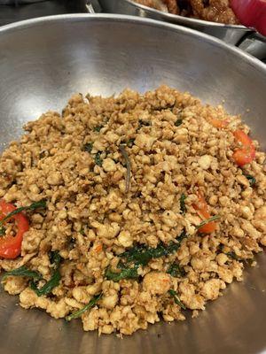 Topping: Spicy Basil Chicken