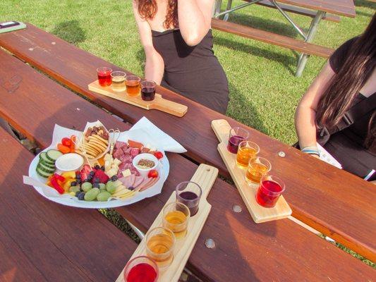 Classic Charcuterie and wine flights