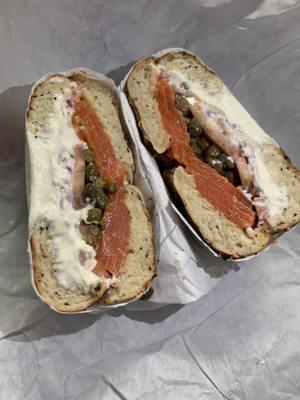 Bagel with Cream Cheese and Lox