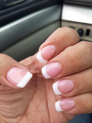 Pink and white french