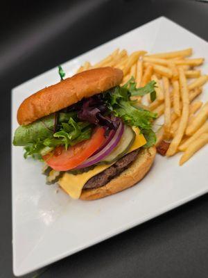 Cheese burger / fries special menu monday to Thursday only  $10.00