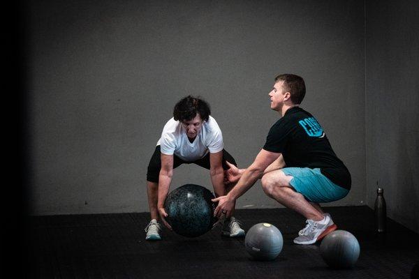 Personal training from coaches in class and 1 on 1 setting.