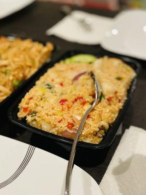 Basil Fried Rice with seafood