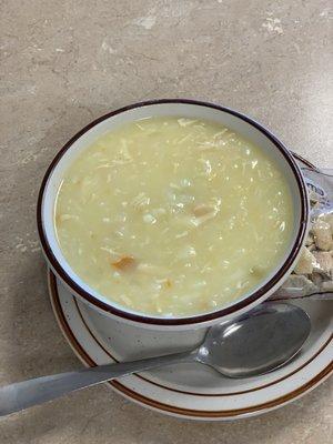 Chicken Lemon Rice Soup!