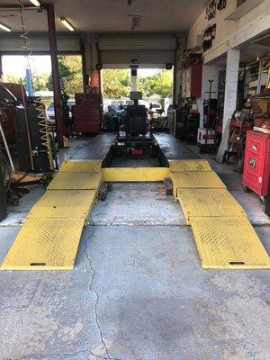 Our new front end alignment machine