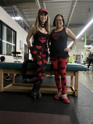 Valentine's Day workout...Lutskie & Ikumi!