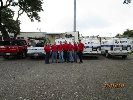 The AllBrite Team. Red Shirt Friday